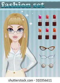 vector fashion set