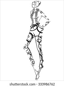Vector fashion sketch