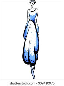 Vector fashion sketch