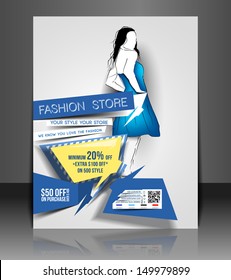 Vector Fashion store Flyer & Poster Cover 