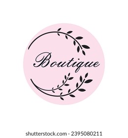 Vector fashion store logo vector with unique and line art concept