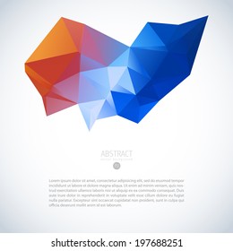 vector fashionable template with abstract polygon item straight white star colorful abstract background scene digital fashionable stylish employment fancy light print art concept creative future colla