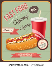 Vector fast food banner