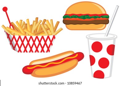 Vector Fast Food Collection