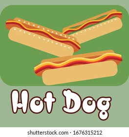 Vector Fast food hamburger illustration