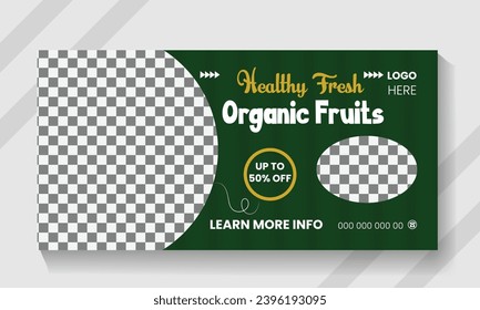 Vector fast food menu billboard design banner.