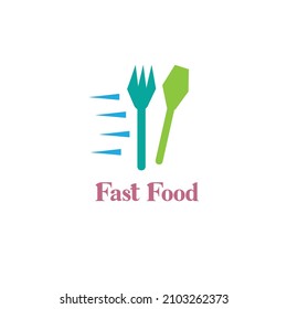 Vector fast food or minimalist restaurant logo