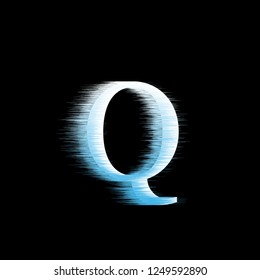 Vector Fast Speed Logo Design Template, Initial Letter Q