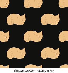 Vector fat hand drawn seamless pattern 
