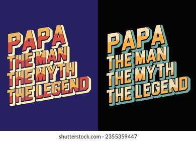 Vector Fathers day creative typography t shirt design template