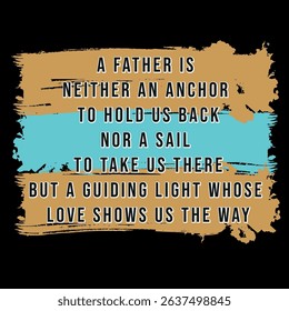 Vector Fathers day creative typography t shirt design template