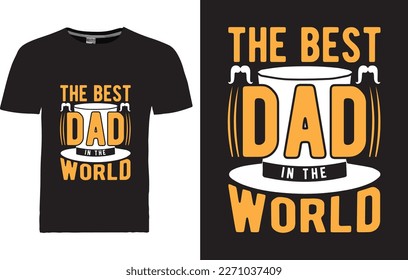 vector Fathers day t shirt design template