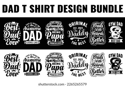 Vector father's day tshirt design dad svg design bundle