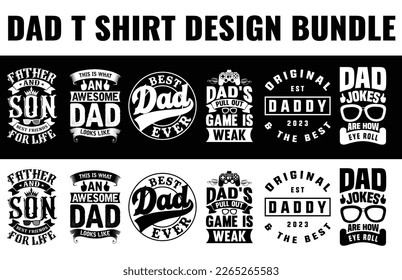 Vector father's day tshirt design dad svg design bundle