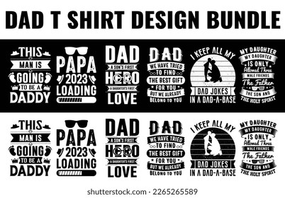Vector father's day tshirt design dad svg design bundle