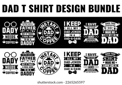 Vector father's day tshirt design dad svg design bundle