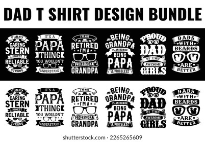 Vector father's day tshirt design dad svg design bundle