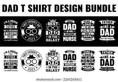 Vector father's day tshirt design dad svg design bundle