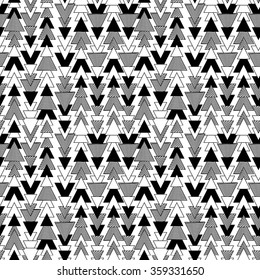 Vector Feather and Arrow Background Pattern - Seamless and Tileable