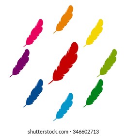 Vector feather icon set