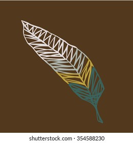Vector feather illustration