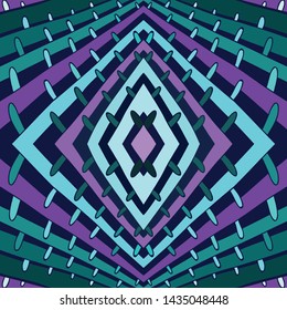 Vector feather pattern. Stamp pen. 