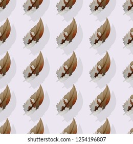 vector feather seamless pattern cute paper art