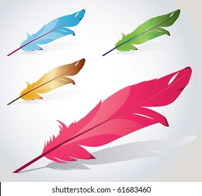 Vector feathers