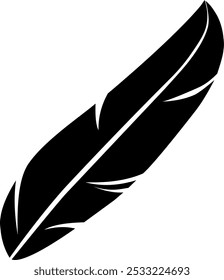 Vector feathers template for sticker or design 