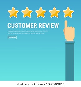 Vector Feedback concept illustration. Can use for web banner, poster. Feedback or Rating system concept.