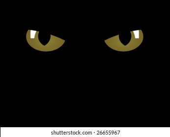 vector feline eyes