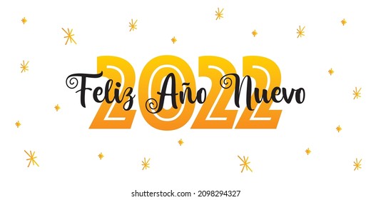 vector Feliz Año nuevo 2022, Happy New Year 2022