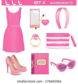 Vector Female Accessories Set 4