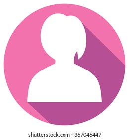 vector female avatar flat icon