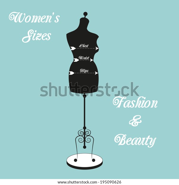 Vector Female Body Mannequin Silhouettes On Stock Vector (Royalty Free ...