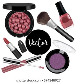 Vector Female Cosmetics Illustration