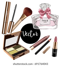 Vector Female Cosmetics Set