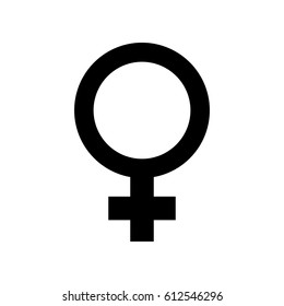 Vector Female Gender Symbol Stock Vector (Royalty Free) 612546296 ...