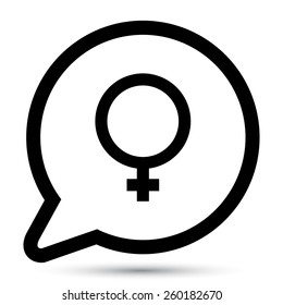 Vector female sign. File format eps 10