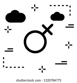 Vector Female sign Icon