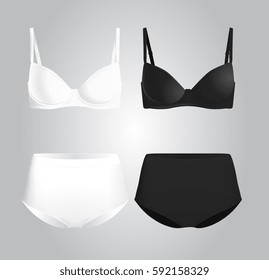 Vector Female Underwear Mock Up