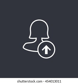 Vector female user icon