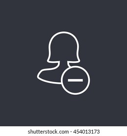 Vector female user icon
