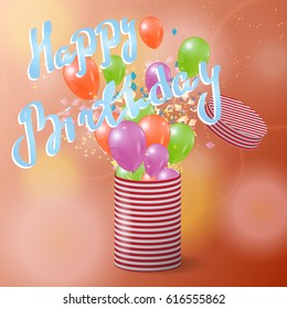 Vector festive background. Happy Birthday.Eps10.