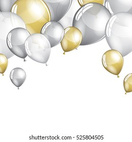 Silver Gold Balloons Images, Stock Photos & Vectors | Shutterstock