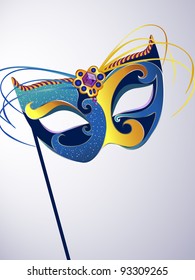 Vector festive carnival mask
