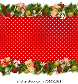 Vector Festive Christmas Background