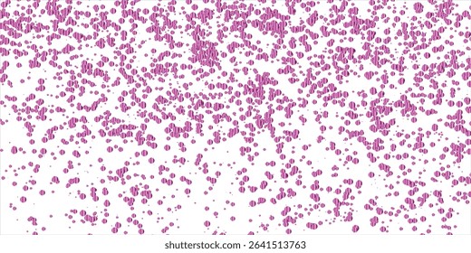 Vector Festive Illustration of Falling Shiny Confetti Isolated on white Background. Holiday Decorative Tinsel Element for Design, Valentines Background With Many Falling, Pink Confetti celebrations.