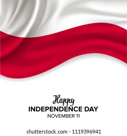 vector festive illustration of independence day in Poland celebration on November 11. vector design elements of the national day. holiday graphic icons. National day