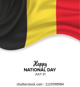 vector festive illustration of independence day in Belgium celebration on July 21. vector design elements of the national day. holiday graphic icons. National day